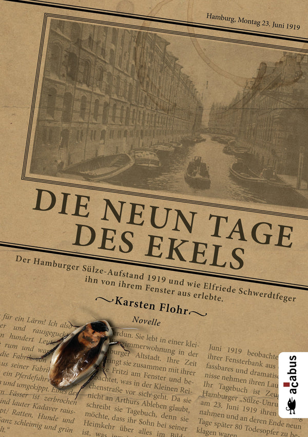 Die neun Tage des Ekels. Der Hamburger Sülze-Aufstand 1919 und wie Elfriede Schwerdtfeger ihn von ihrem Fenster aus erlebte. Eine Novelle von Karsten Flohr