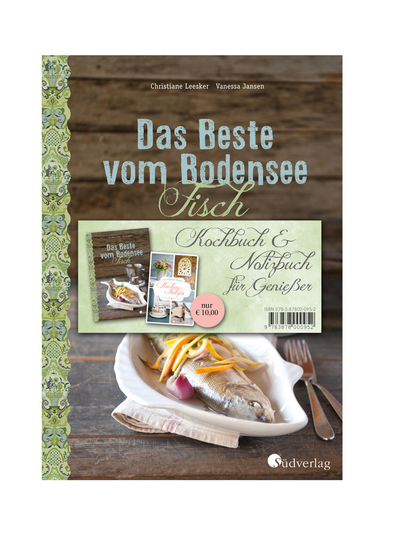 Das Beste vom Bodensee - Bundle FISCH. Kochbuch "Fisch" und Notizbuch von Christiane Leesker, Vanessa Jansen